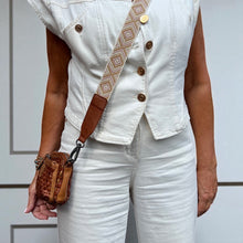 Afbeelding in Gallery-weergave laden, Crossbody bag gevlochten restleer