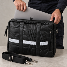 Afbeelding in Gallery-weergave laden, Politie Leren Laptoptas - NIEUW
