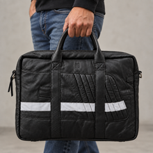 Afbeelding in Gallery-weergave laden, Politie Leren Laptoptas - NIEUW
